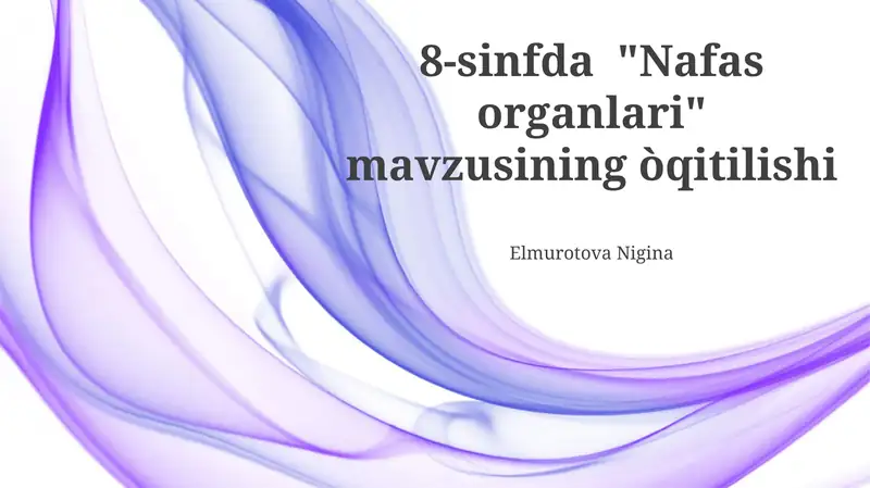 Nafas organlari