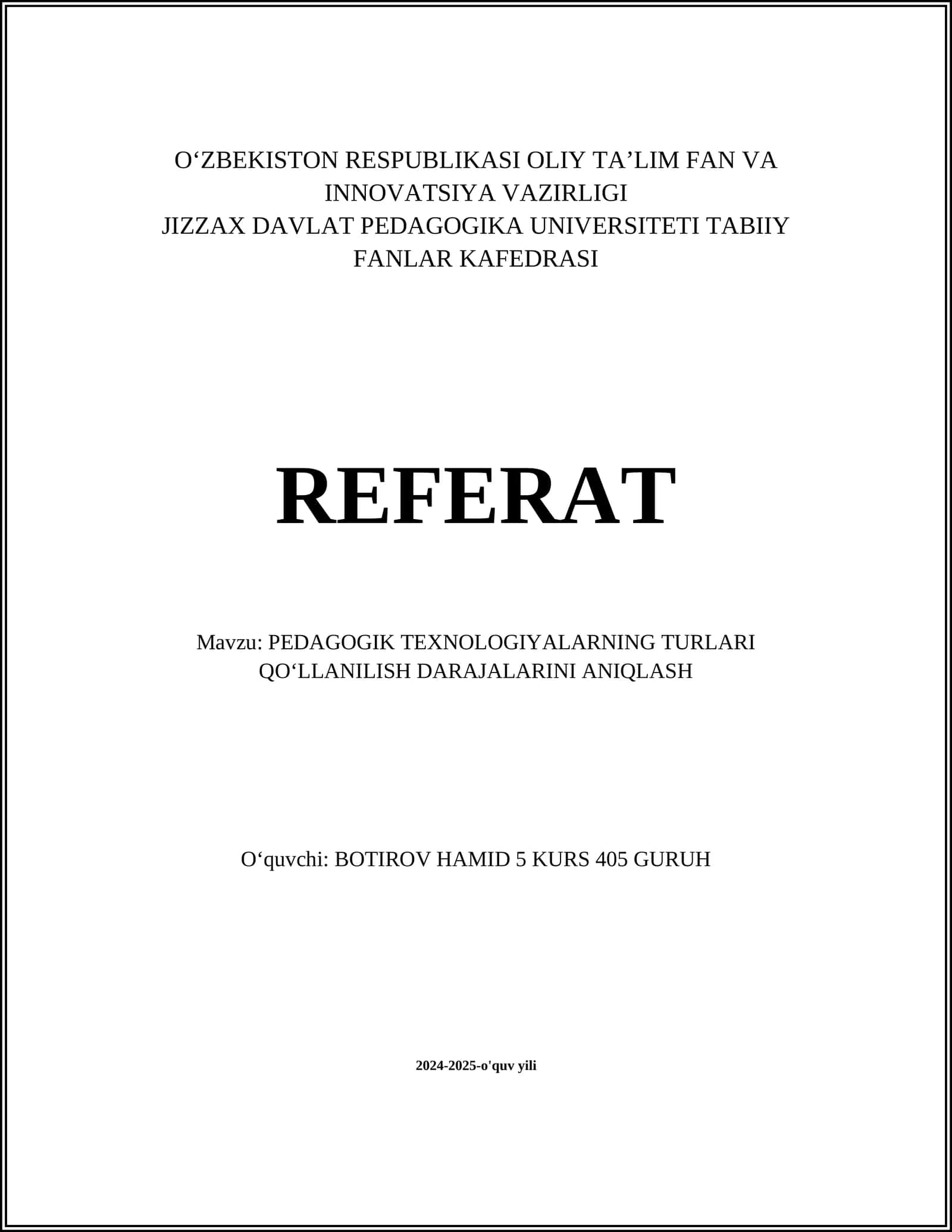 Raqamli ta'lim texnologiyalari