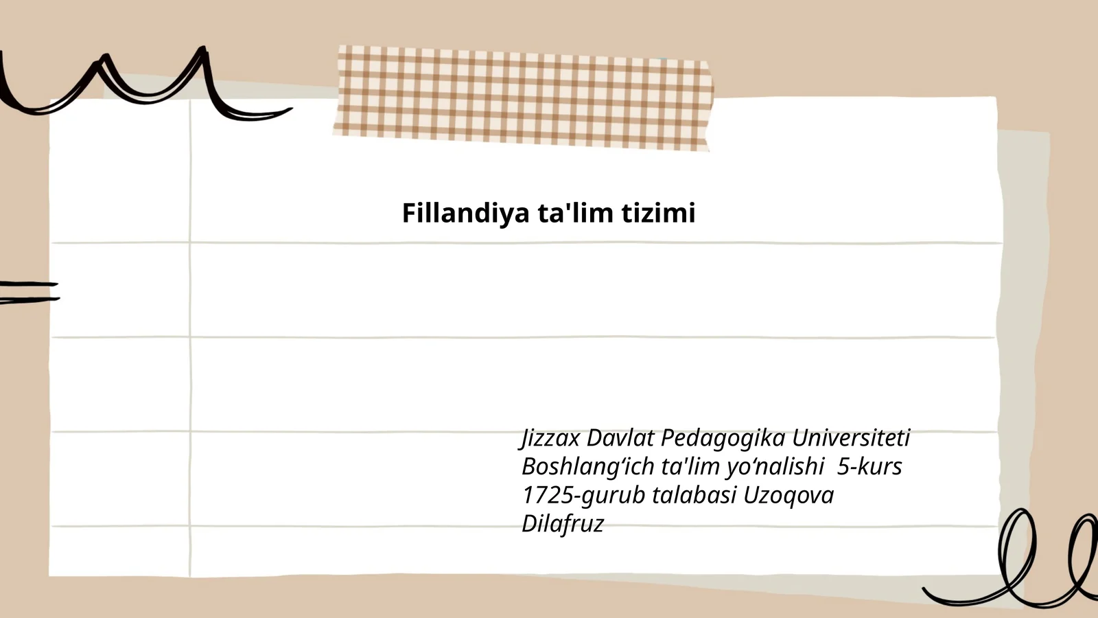 Fillandiya ta'lim tizimi