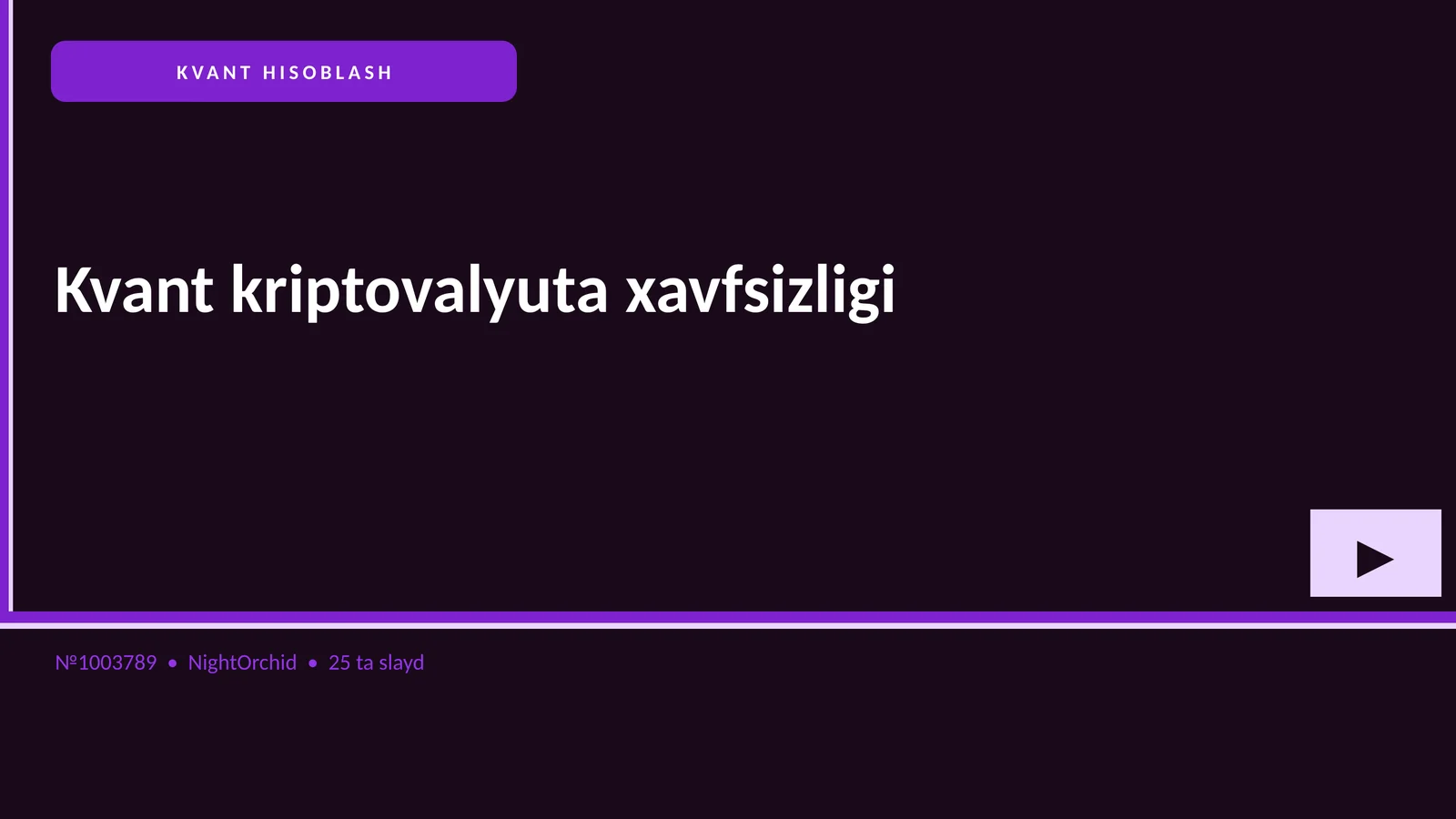 Kvant kriptovalyuta xavfsizligi