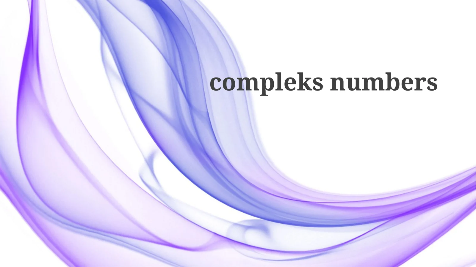 Operations with Complex Numbers