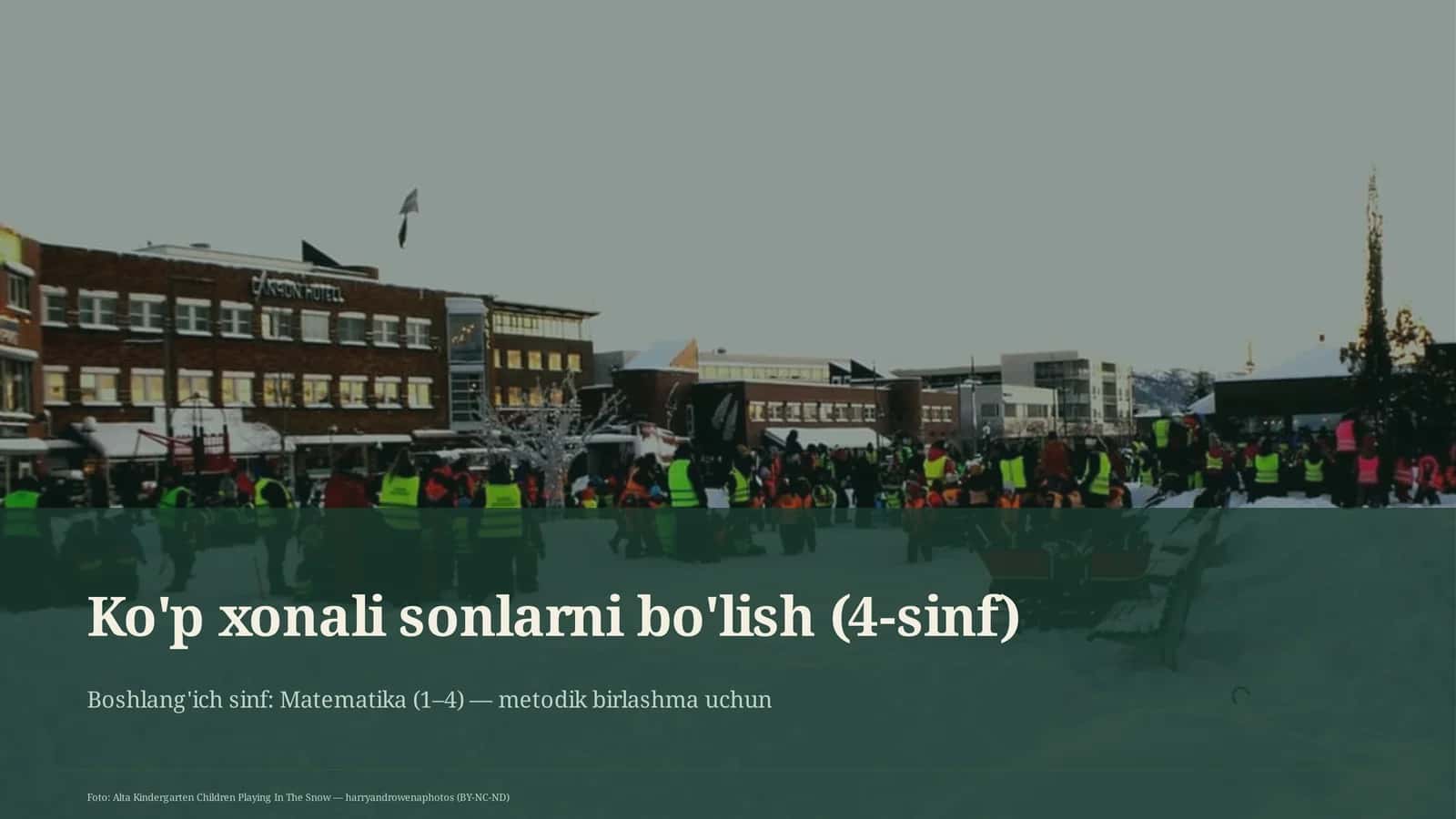 Ko'p xonali sonlarni bo'lish (4-sinf)