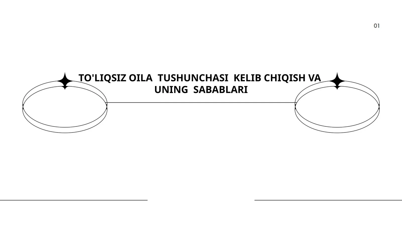 TO'LIQSIZ OILA TUSHUNCHASI KELIB CHIQISH VA UNING SABABLARI