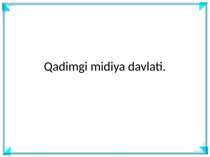 Qadimgi midiya davlati