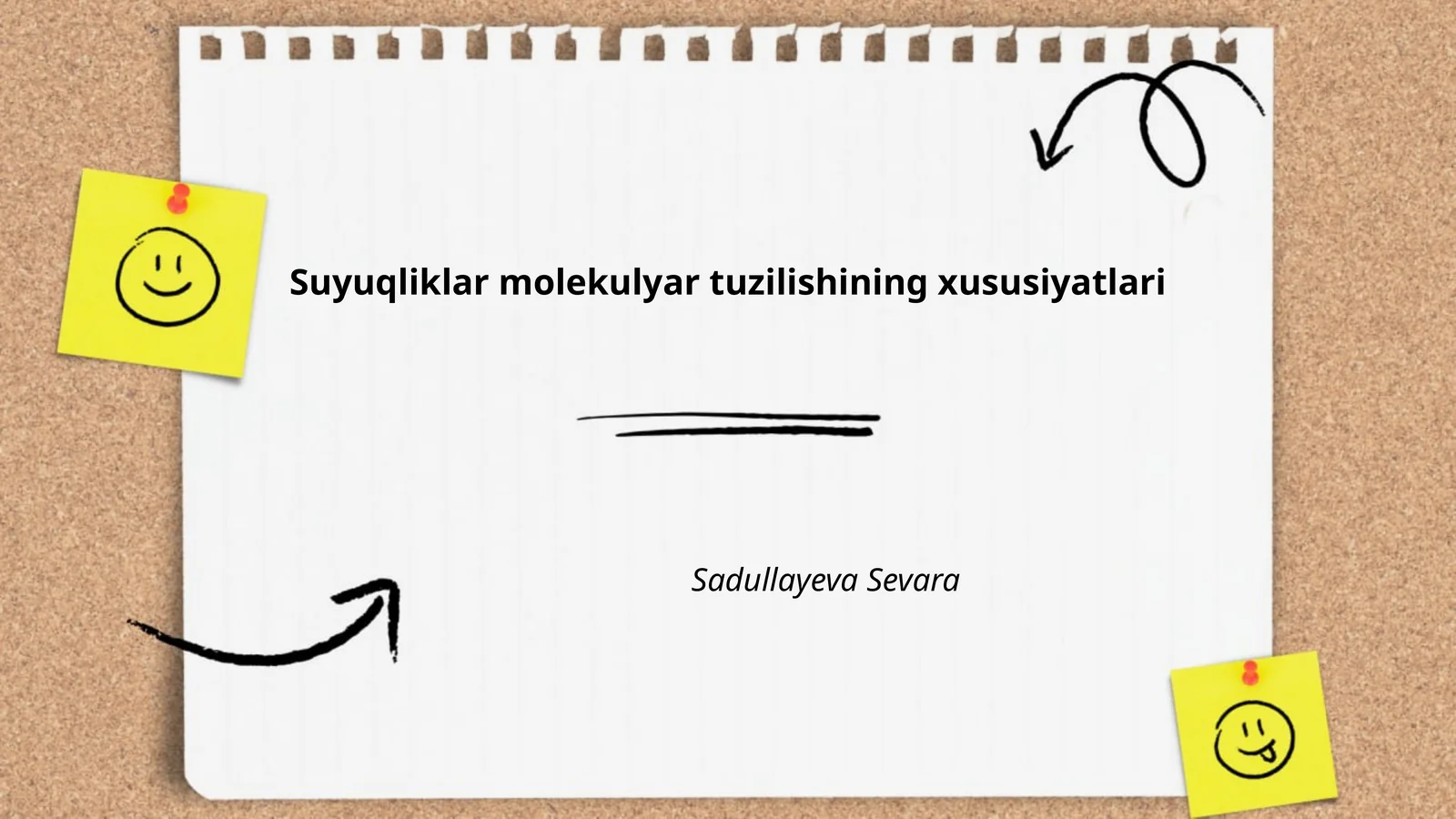 Suyuqliklar molekulyar tuzilishining xususiyatlari
