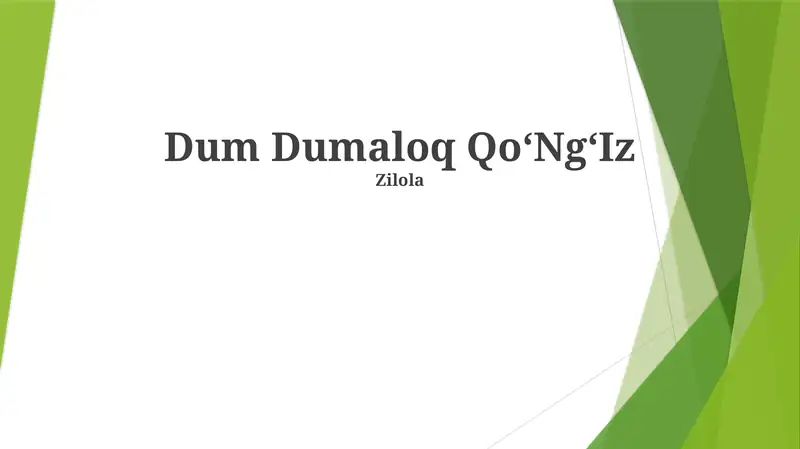 Dum Dumaloq QoʻNgʻIz