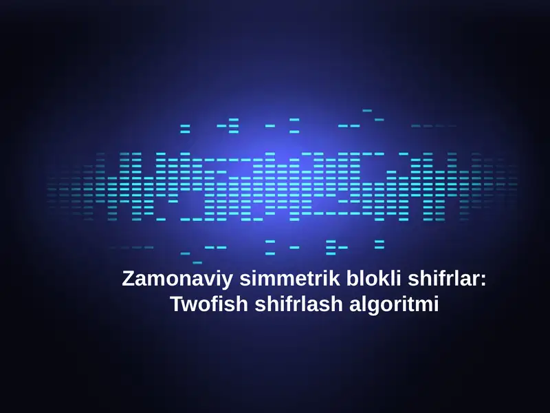 Twofish shifrlash algoritmi