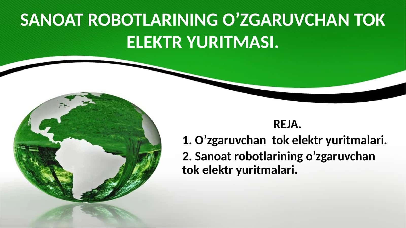 O’zgaruvchan tok elektr yuritmalari