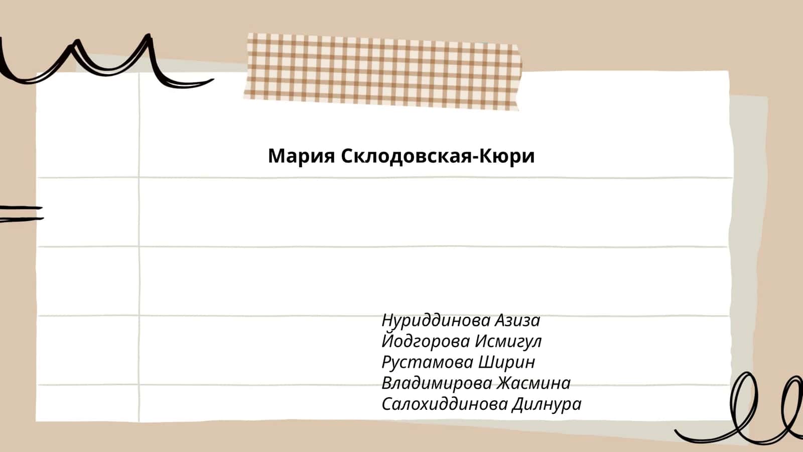 Биография Марии Склодовской-Кюри