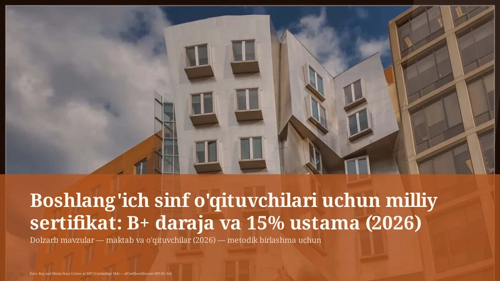 Dolzarb mavzular — maktab va o'qituvchilar