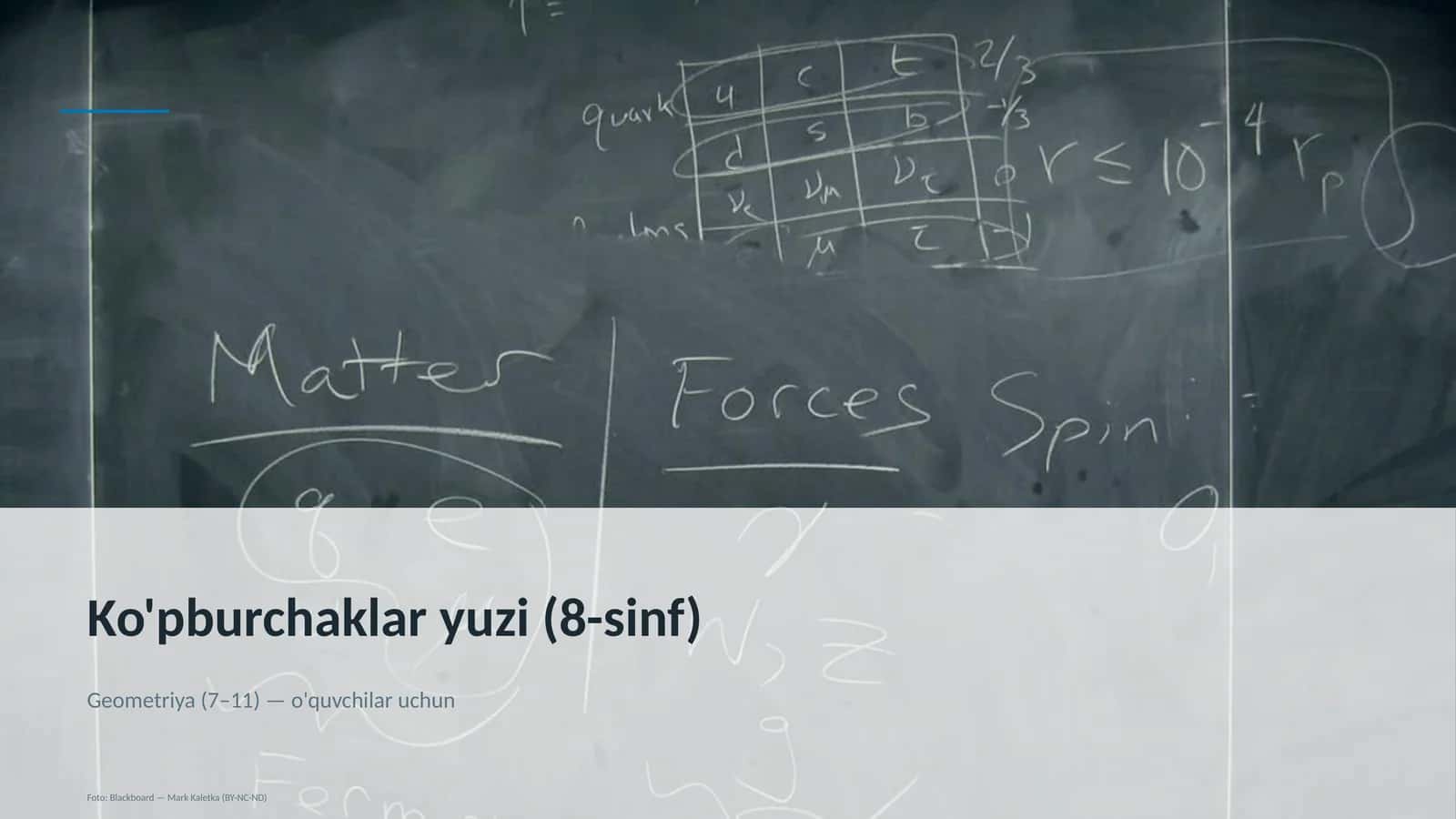 Ko'pburchaklar yuzi (8-sinf)