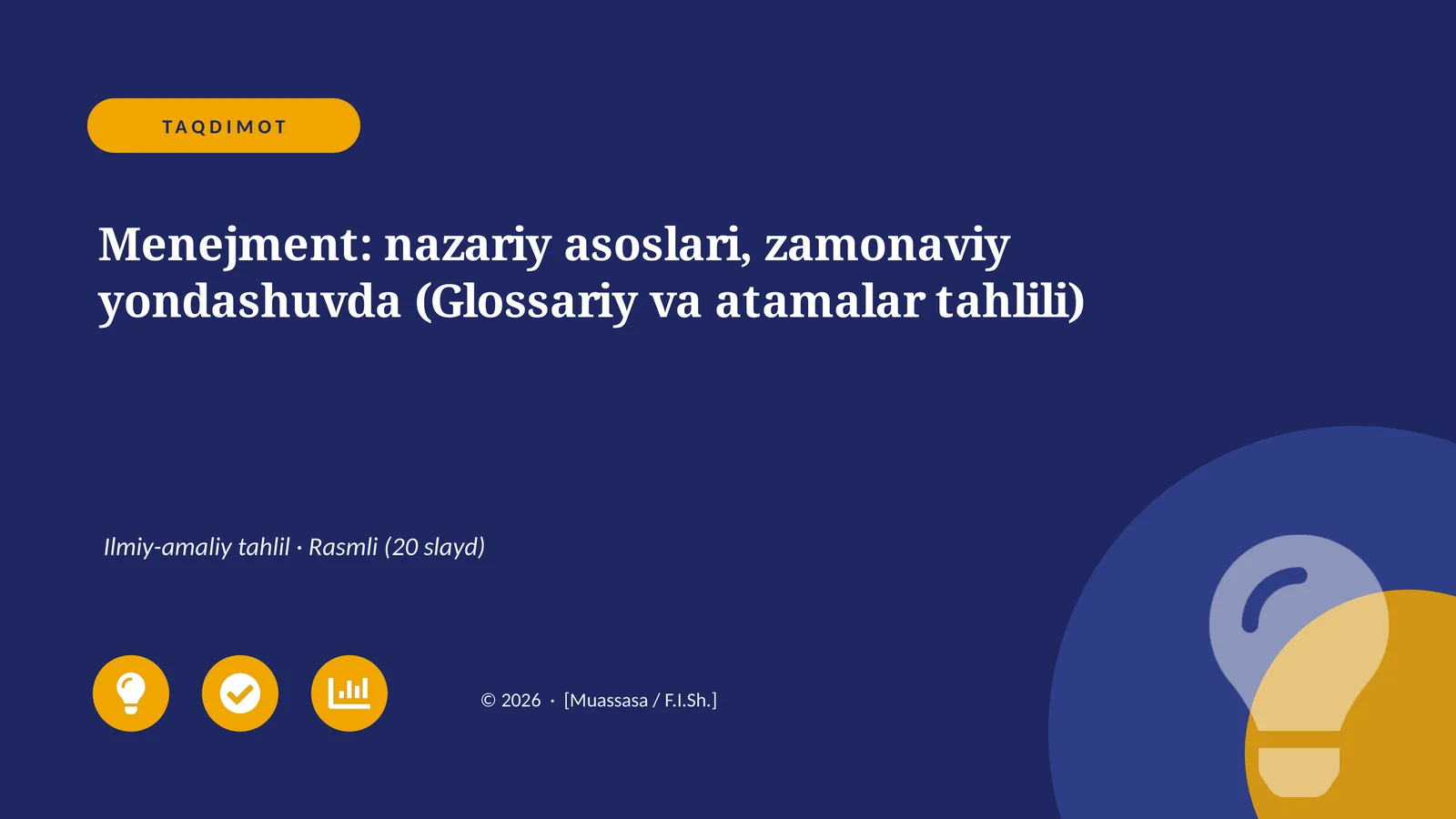 Menejment: nazariy asoslari, zamonaviy yondashuvda (Glossariy va atamalar tahlili)