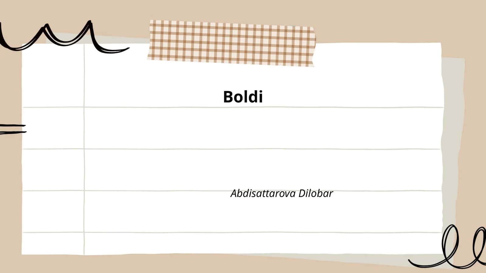 Boldi namoyishi