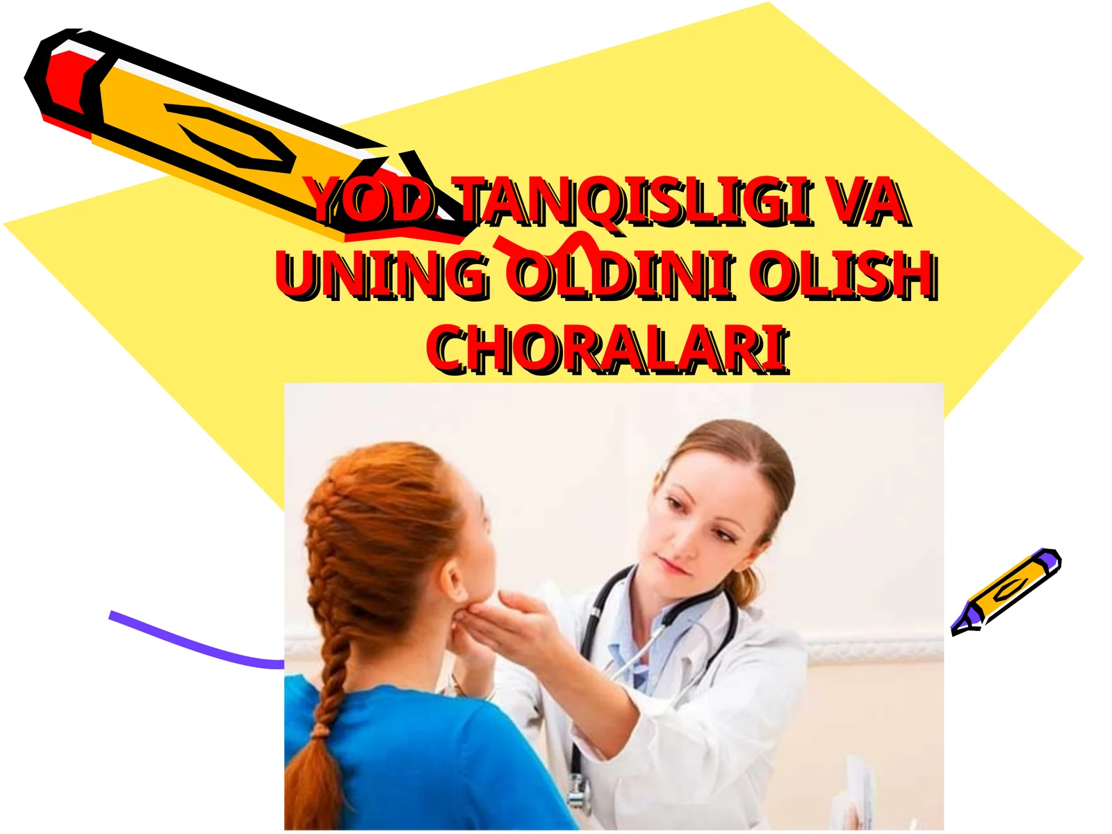 YOD TANQISLIGI VA UNING OLDINI OLISH CHORALARI