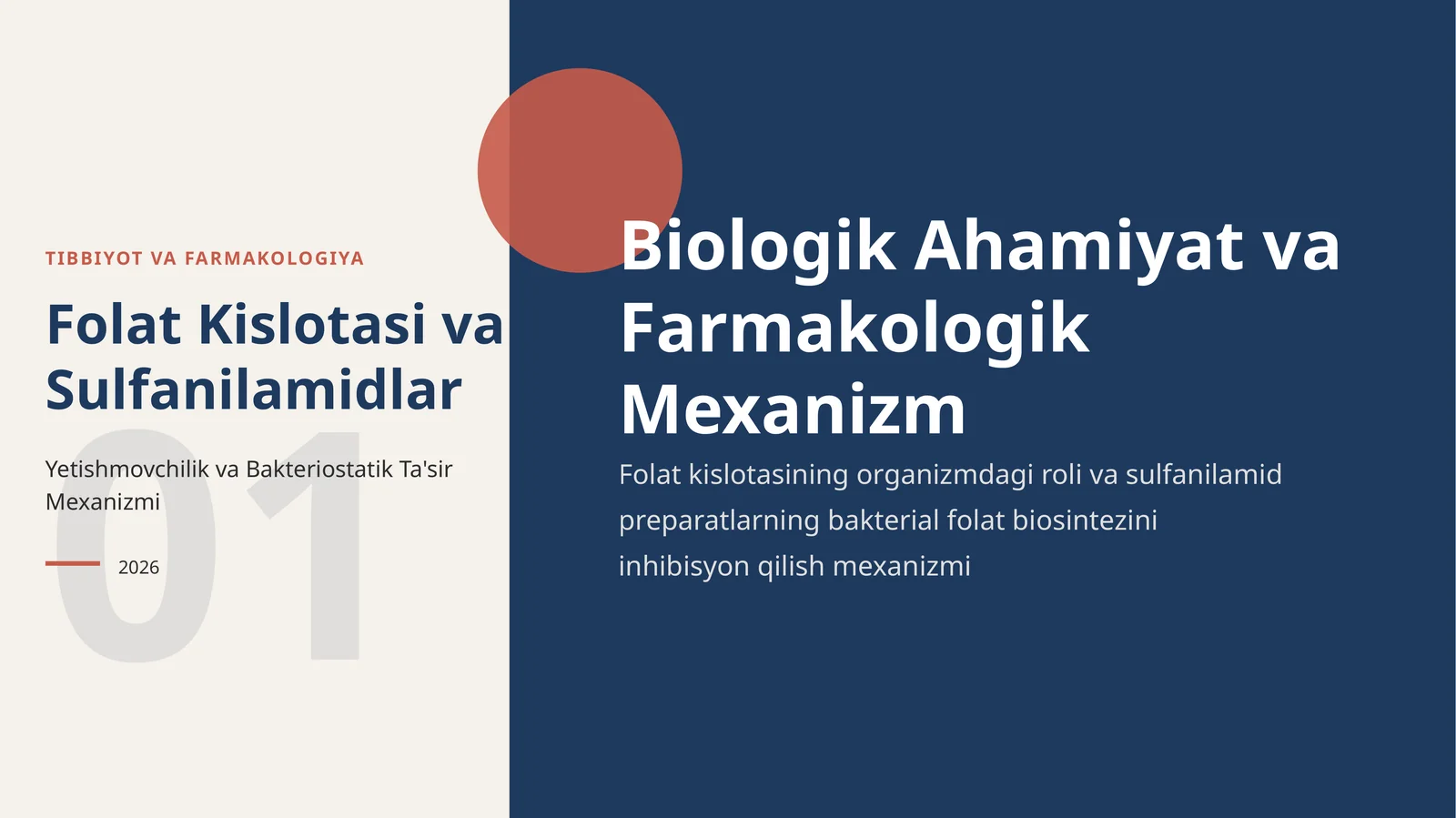 Folat Kislotasi va Sulfanilamidlar