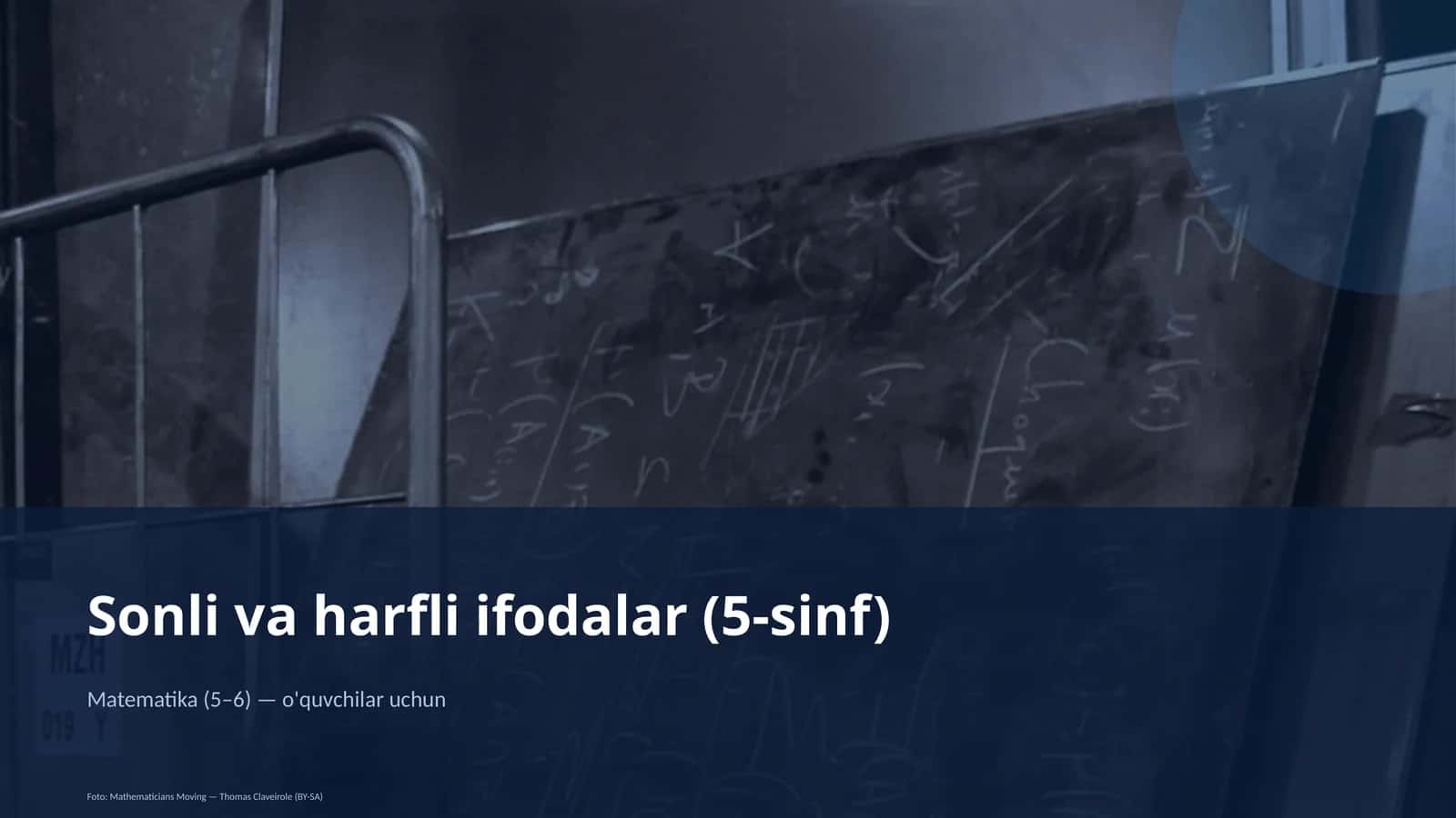 Sonli va harfli ifodalar (5-sinf)
