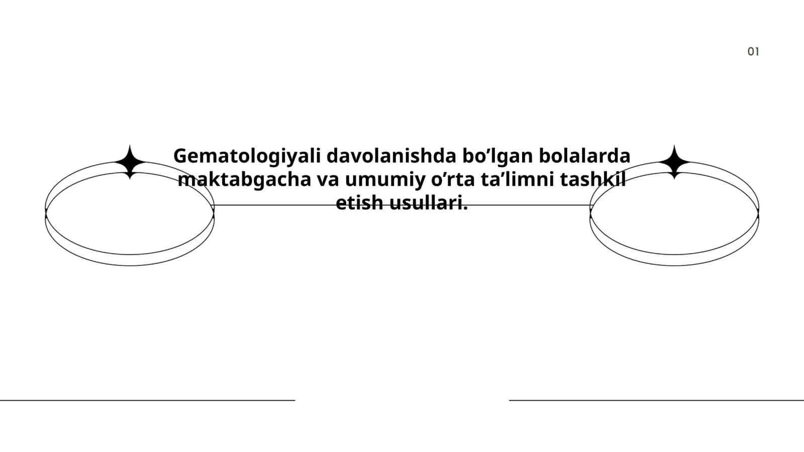 Gematologiyali davolanishda bo’lgan bolalarda maktabgacha va umumiy o’rta ta’limni tashkil etish usullari