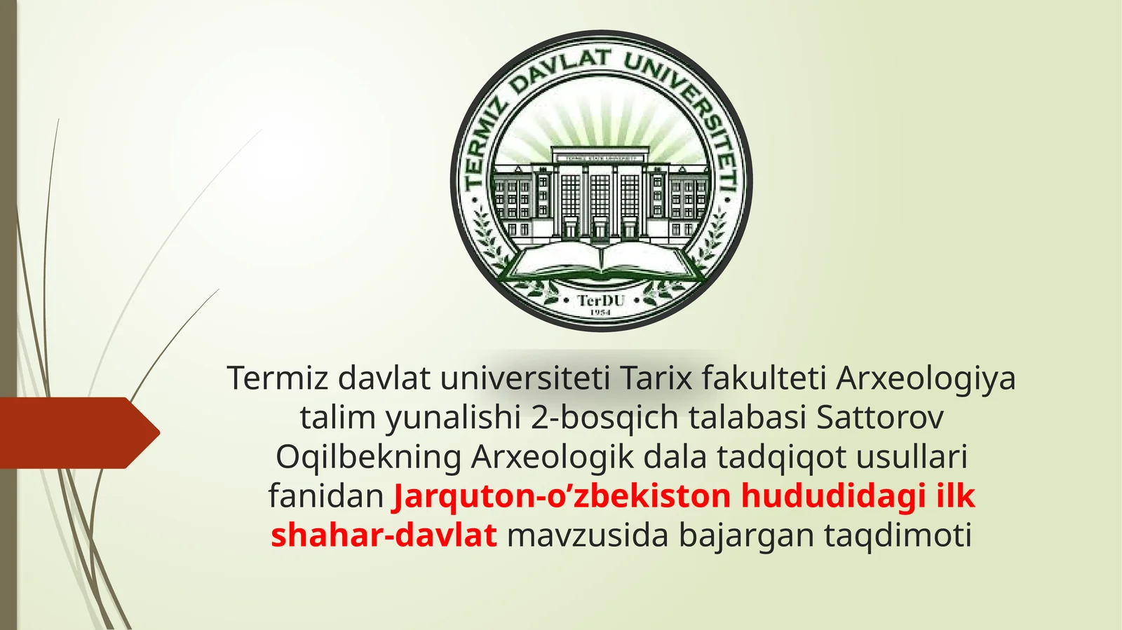 Jarqutonning Tuzulishi