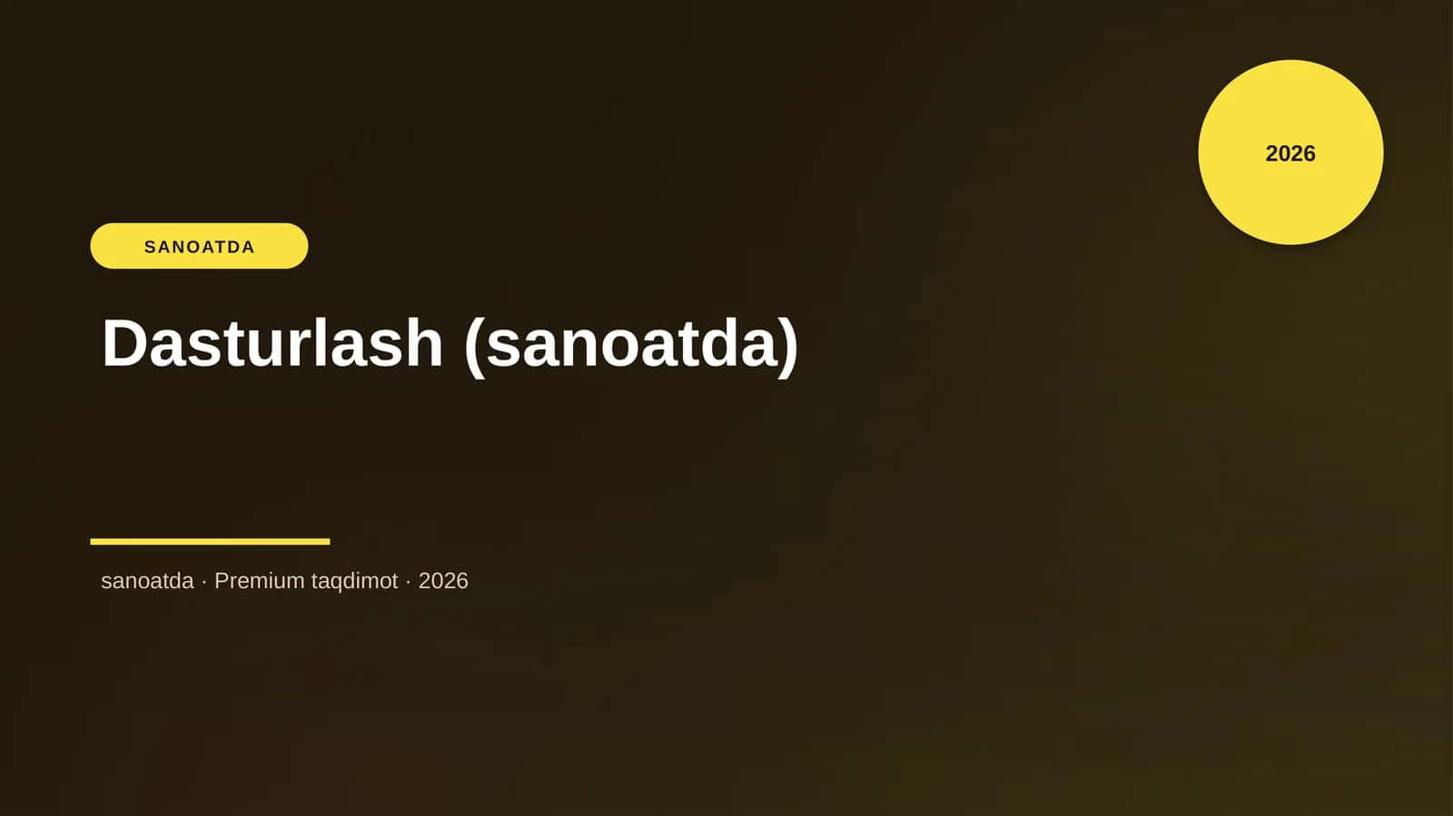 Dasturlash (sanoatda)