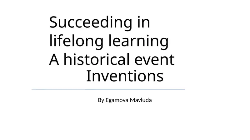 Succeeding in Lifelong Learning