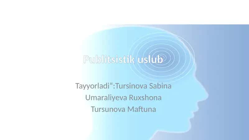 Publitsistik uslub