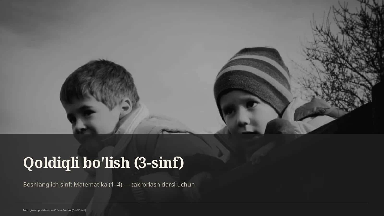 Qoldiqli bo'lish (3-sinf)