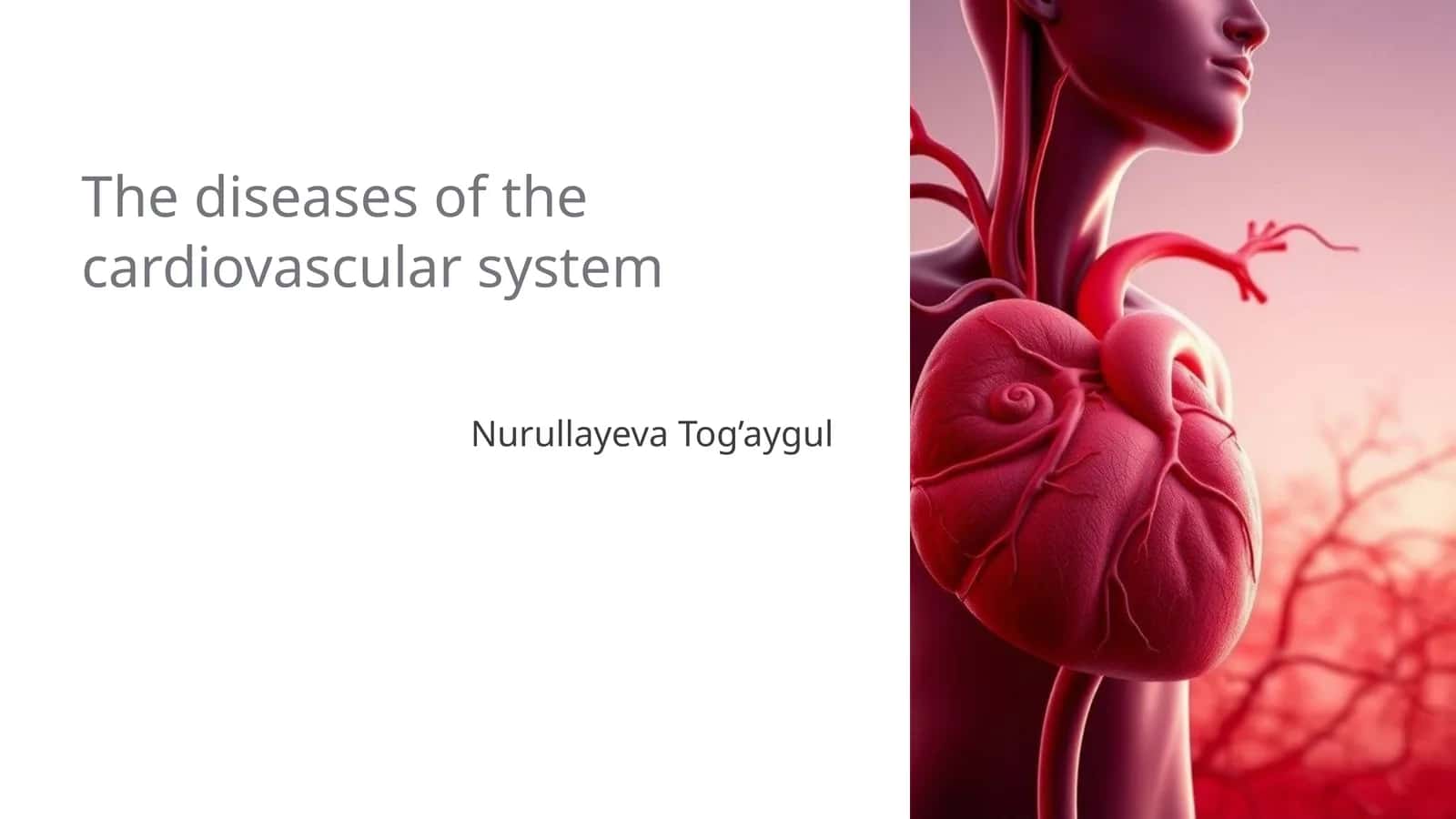 The diseases of the cardiovascular system