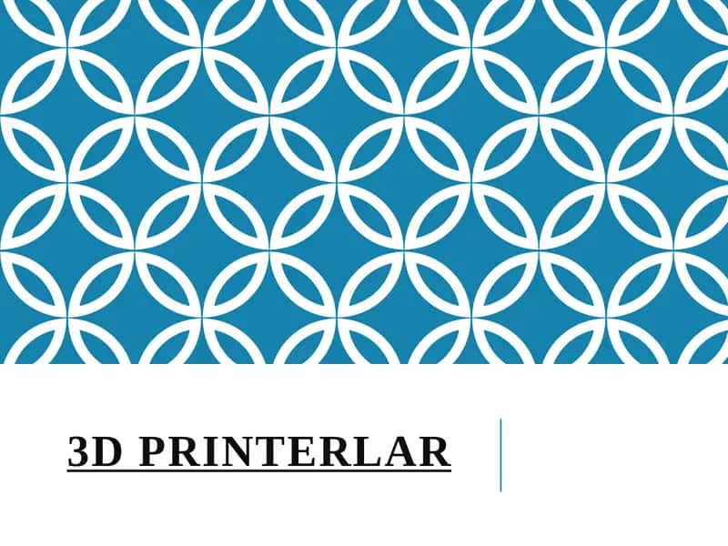 3Dprinterlar