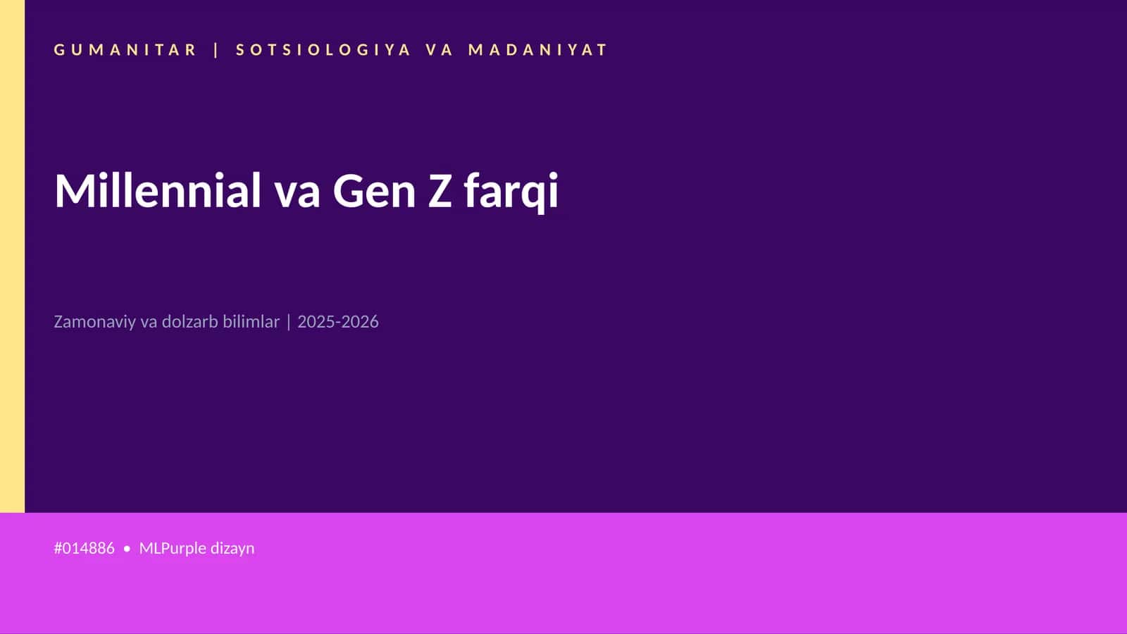 Millennial va Gen Z farqi