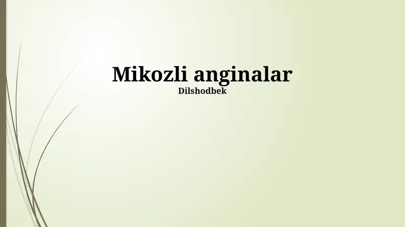 Mikozli anginalar
