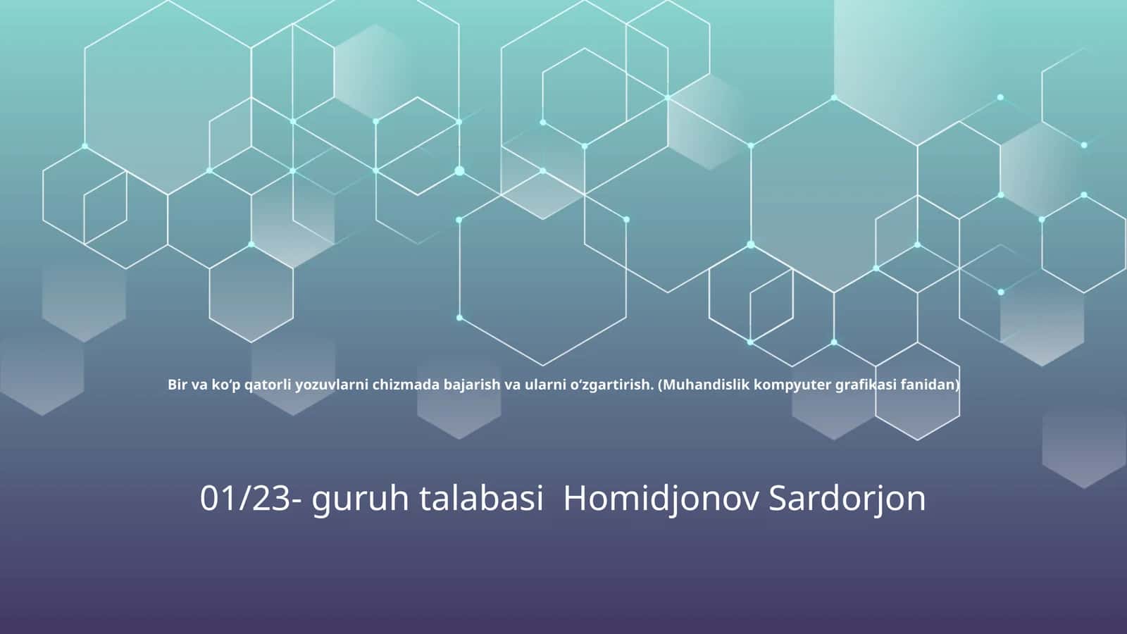 Chizmalarda yozuvlarni chizish va ularni o‘zgartirish