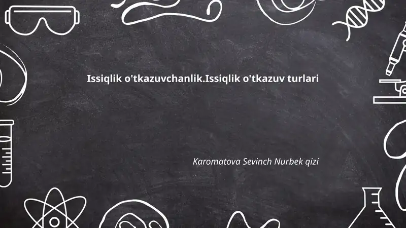 Issiqlik o'tkazuvchanlik