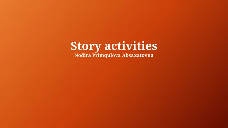 Story activities