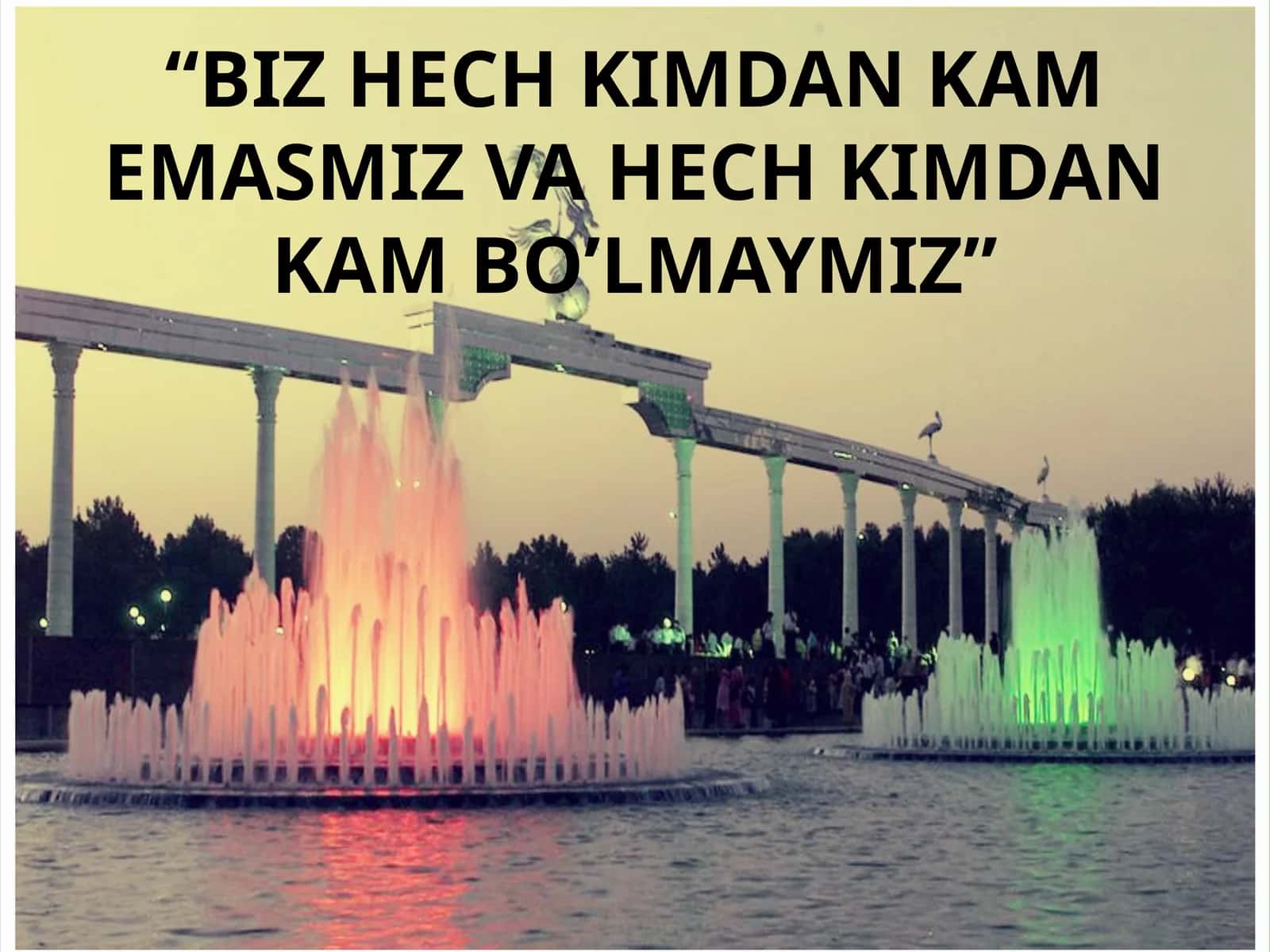 Mustaqillikning 27 yilligini bayram bilamiz