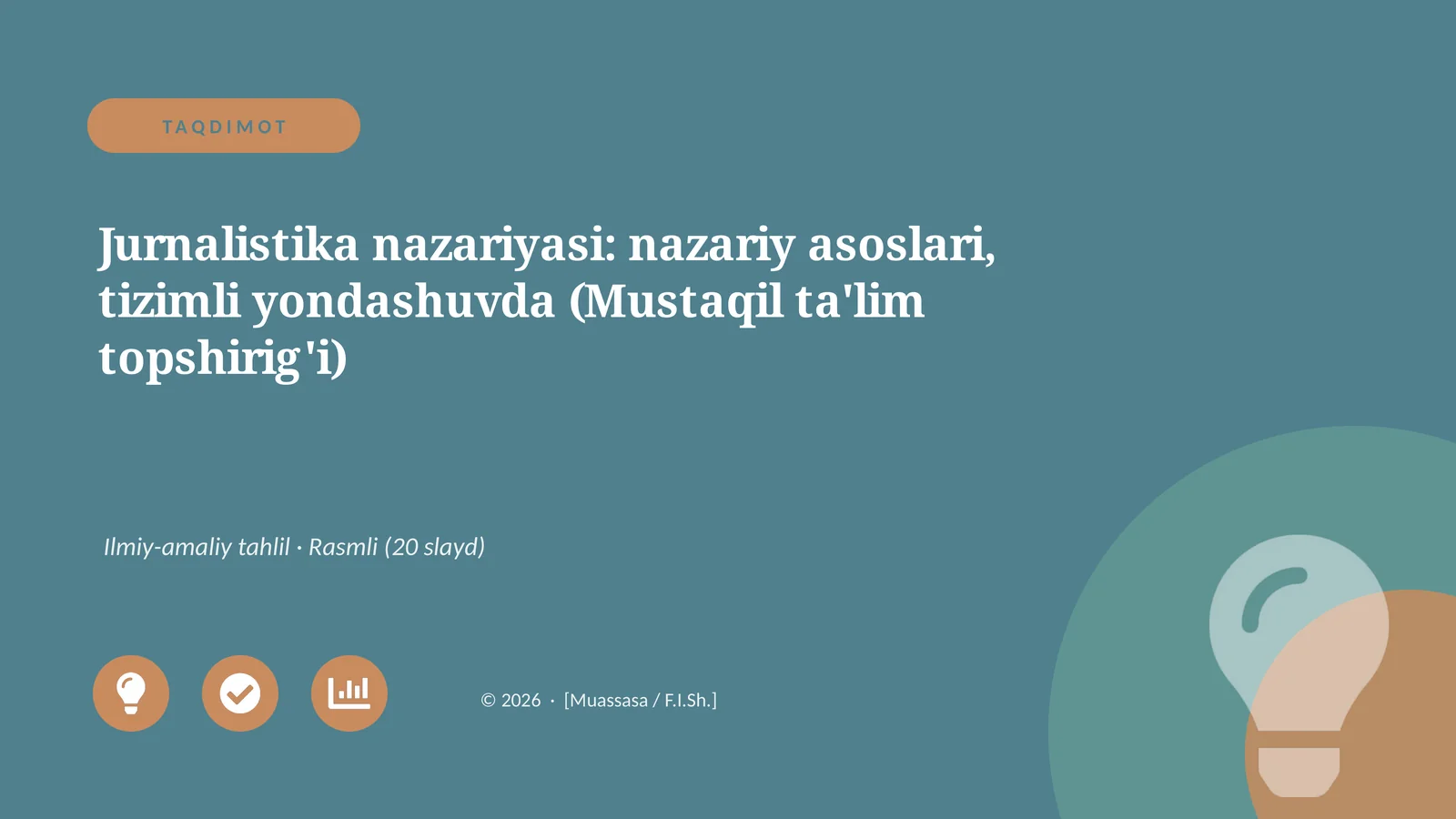 Jurnalistika nazariyasi: nazariy asoslari, tizimli yondashuvda