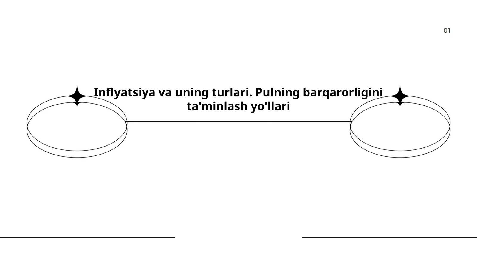 Inflyatsiya va uning turlari. Pulning barqarorligini ta'minlash yo'llari