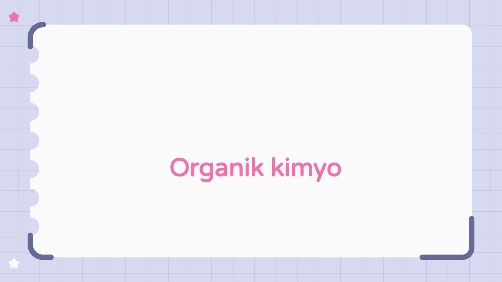 Organik kimyo
