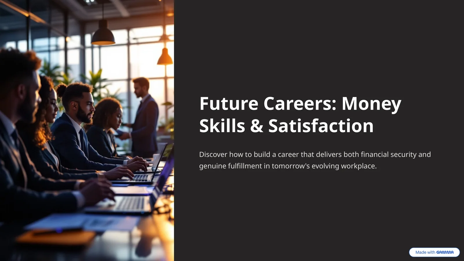 Future Careers: Money Skills & Satisfaction