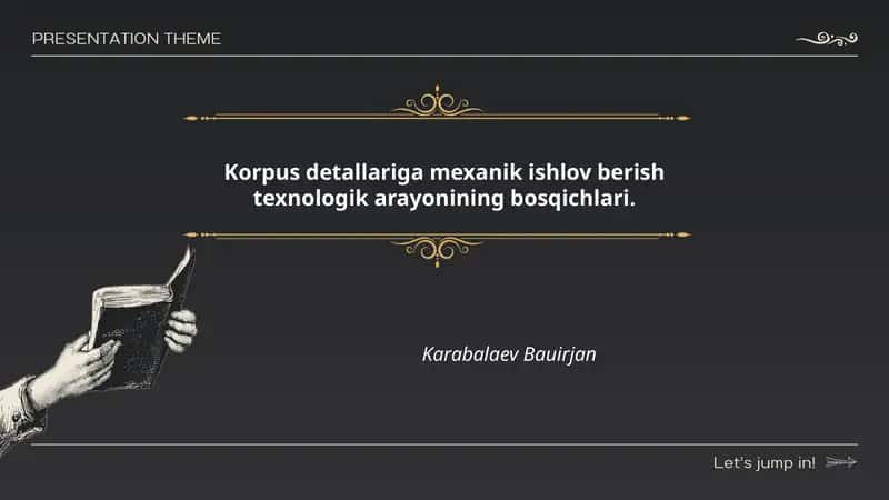 Teknik chizmalar va ishlab chiqarish rejasi tahlili