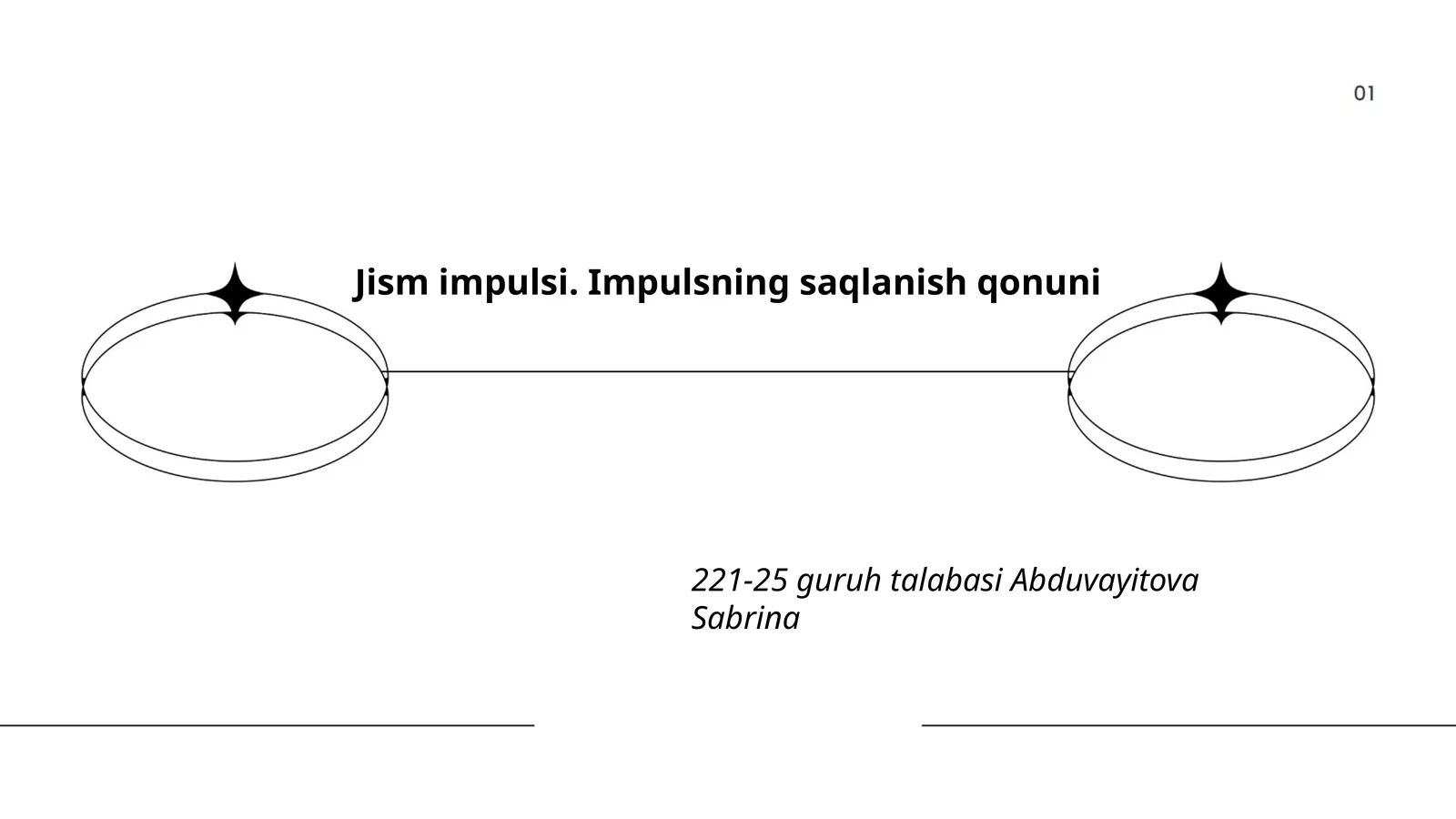 Jism impulsi. Impulsning saqlanish qonuni
