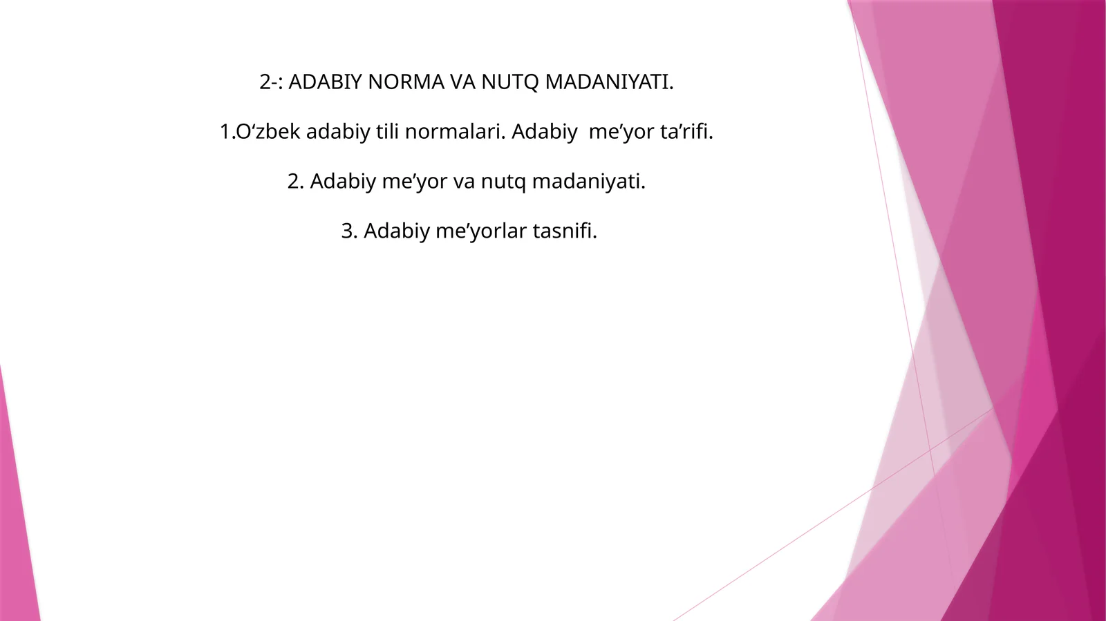 АDАBIY NОRMА VА NUTQ MАDАNIYATI