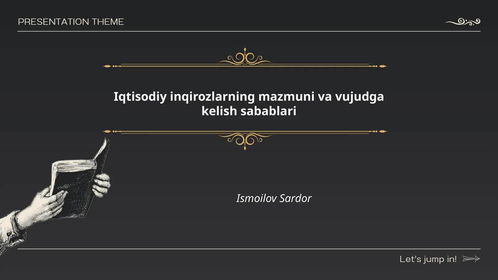 Iqtisodiy inqirozlarning mazmuni va vujudga kelish sabablari