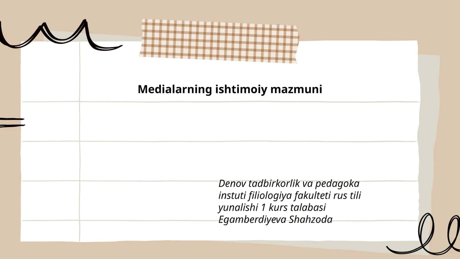 Medialarning Ishtimoiy Mazmuni