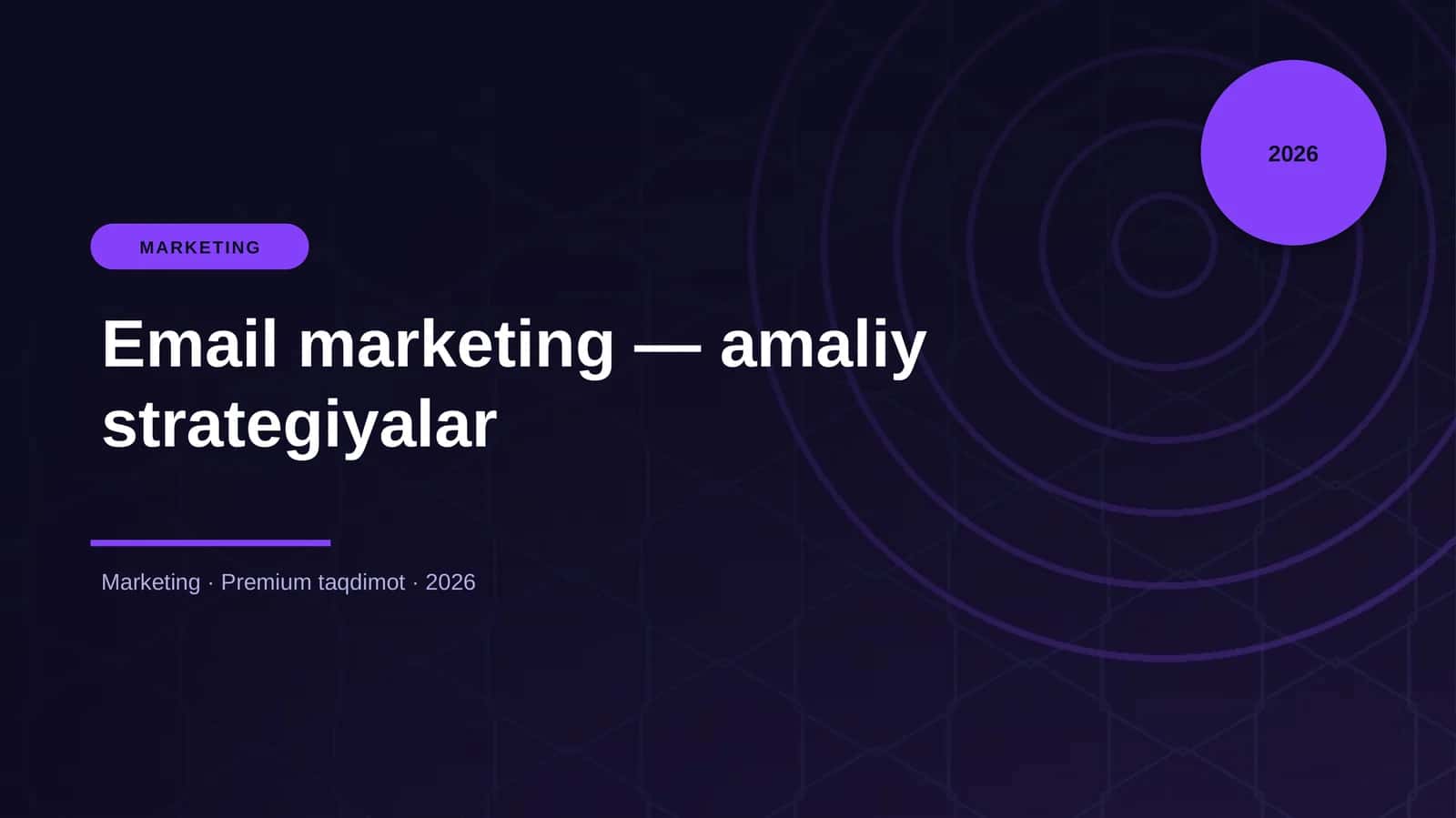 Email marketing — amaliy strategiyalar