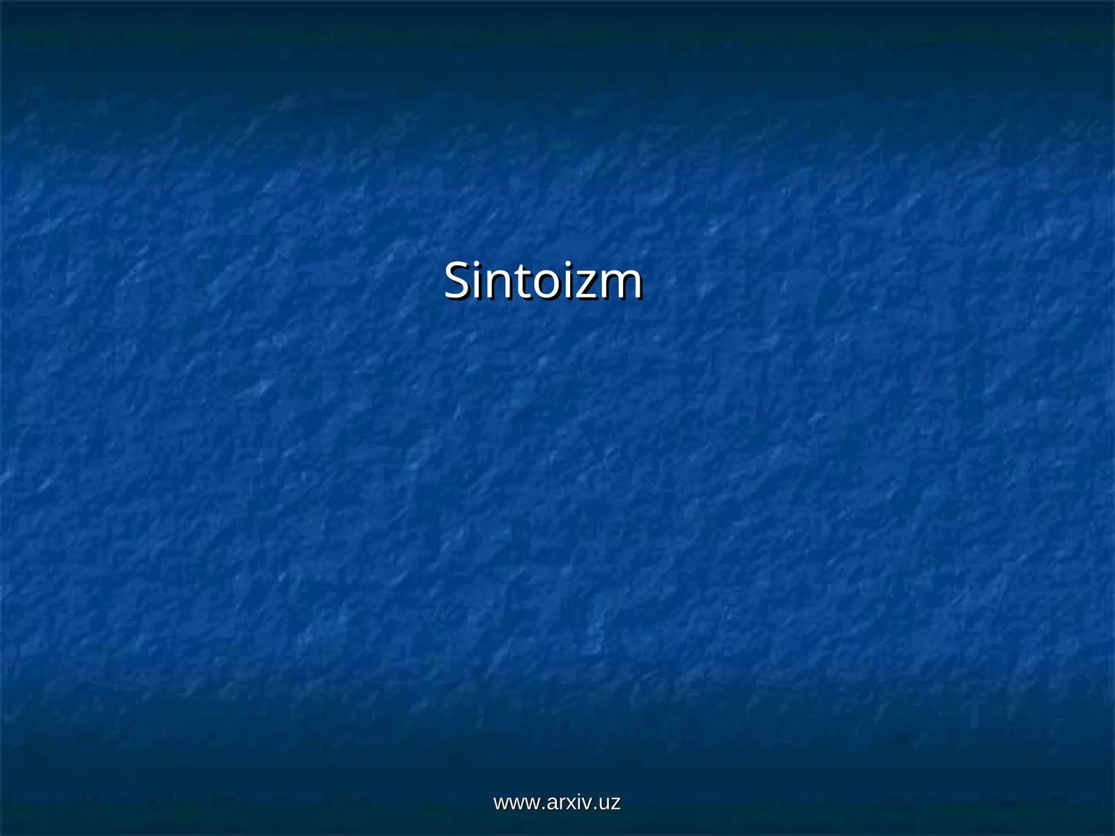 Sintoizm