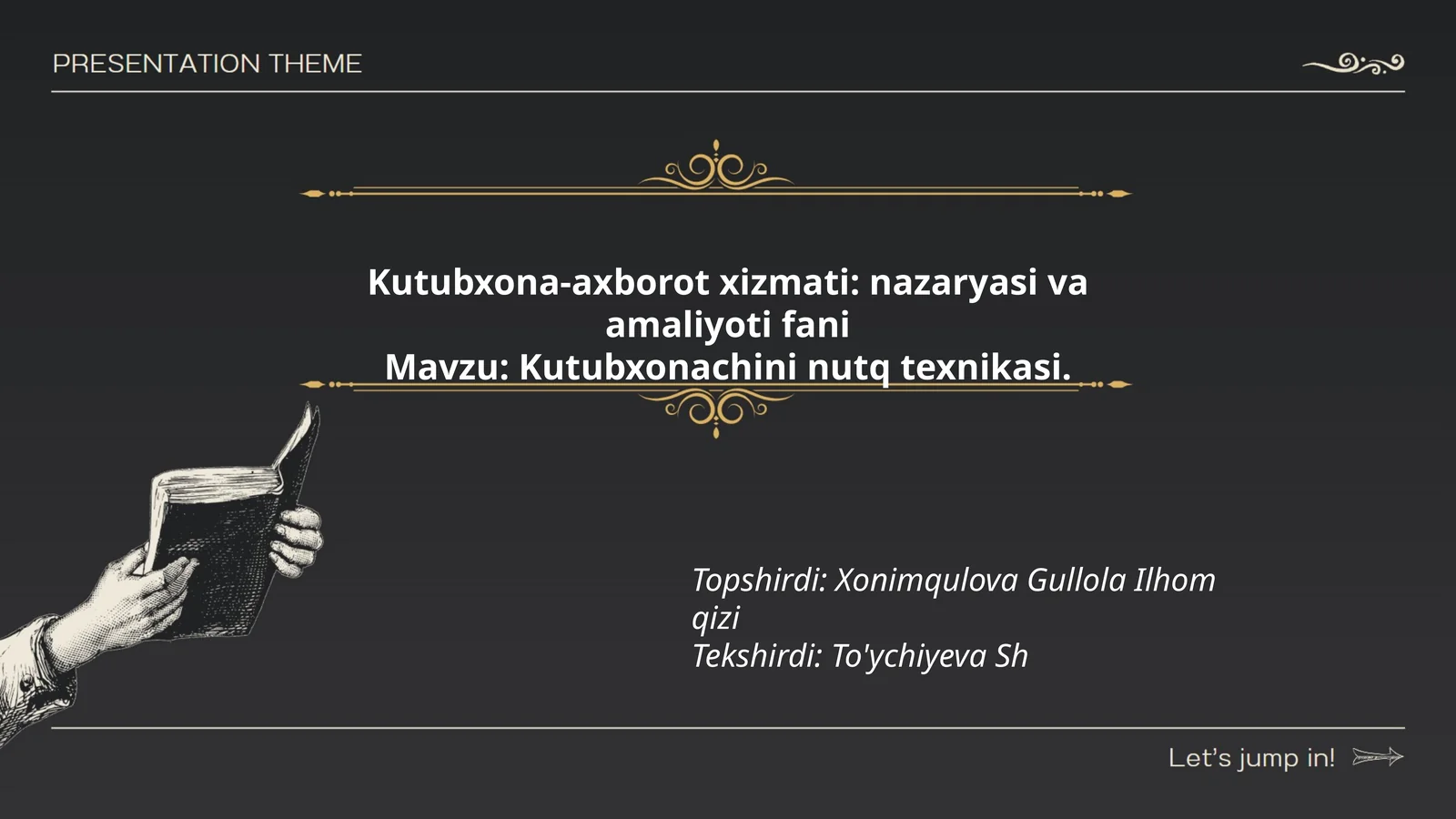 Kutubxonachining nutq texnikasi