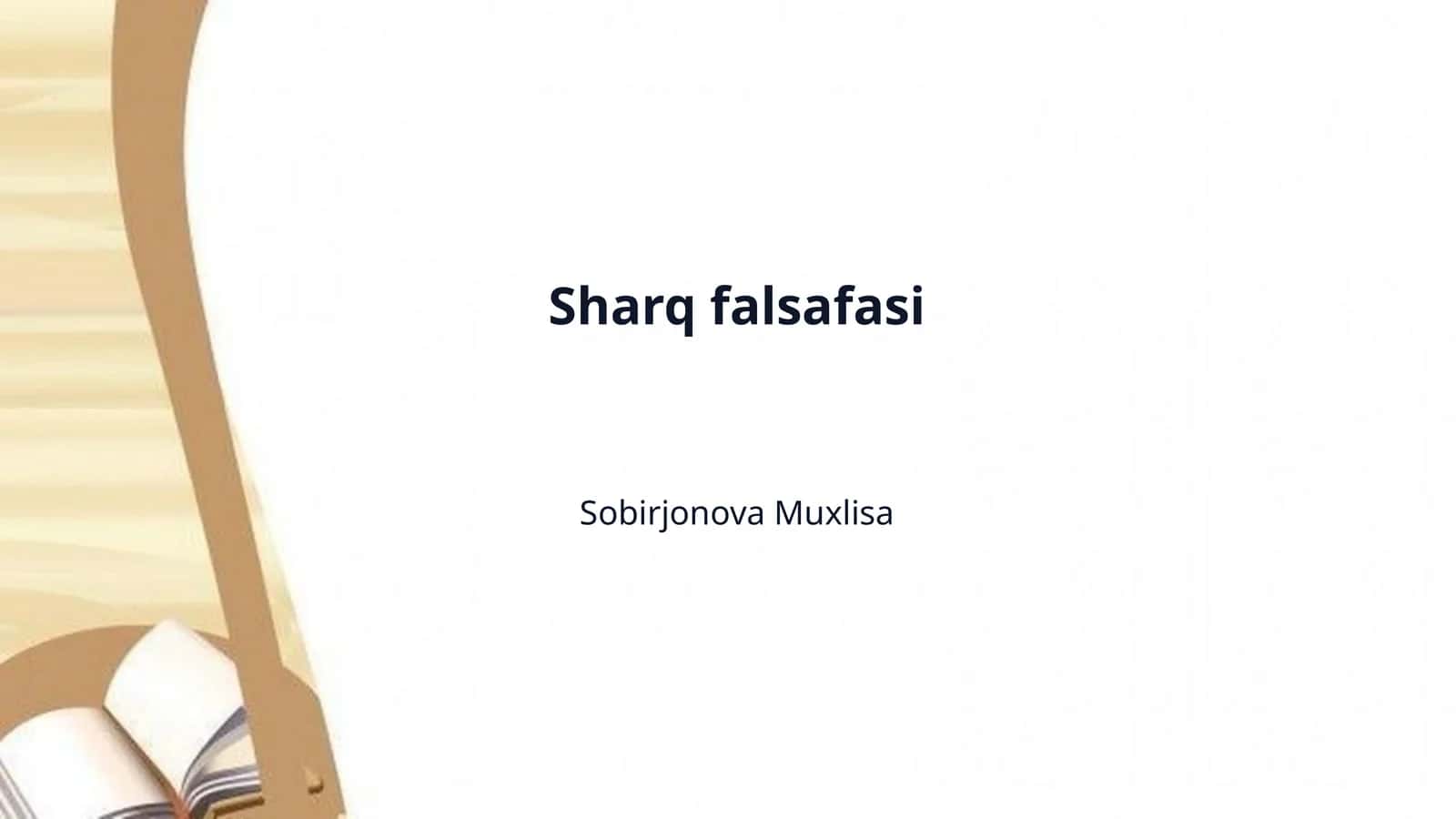 Sharq falsafasi