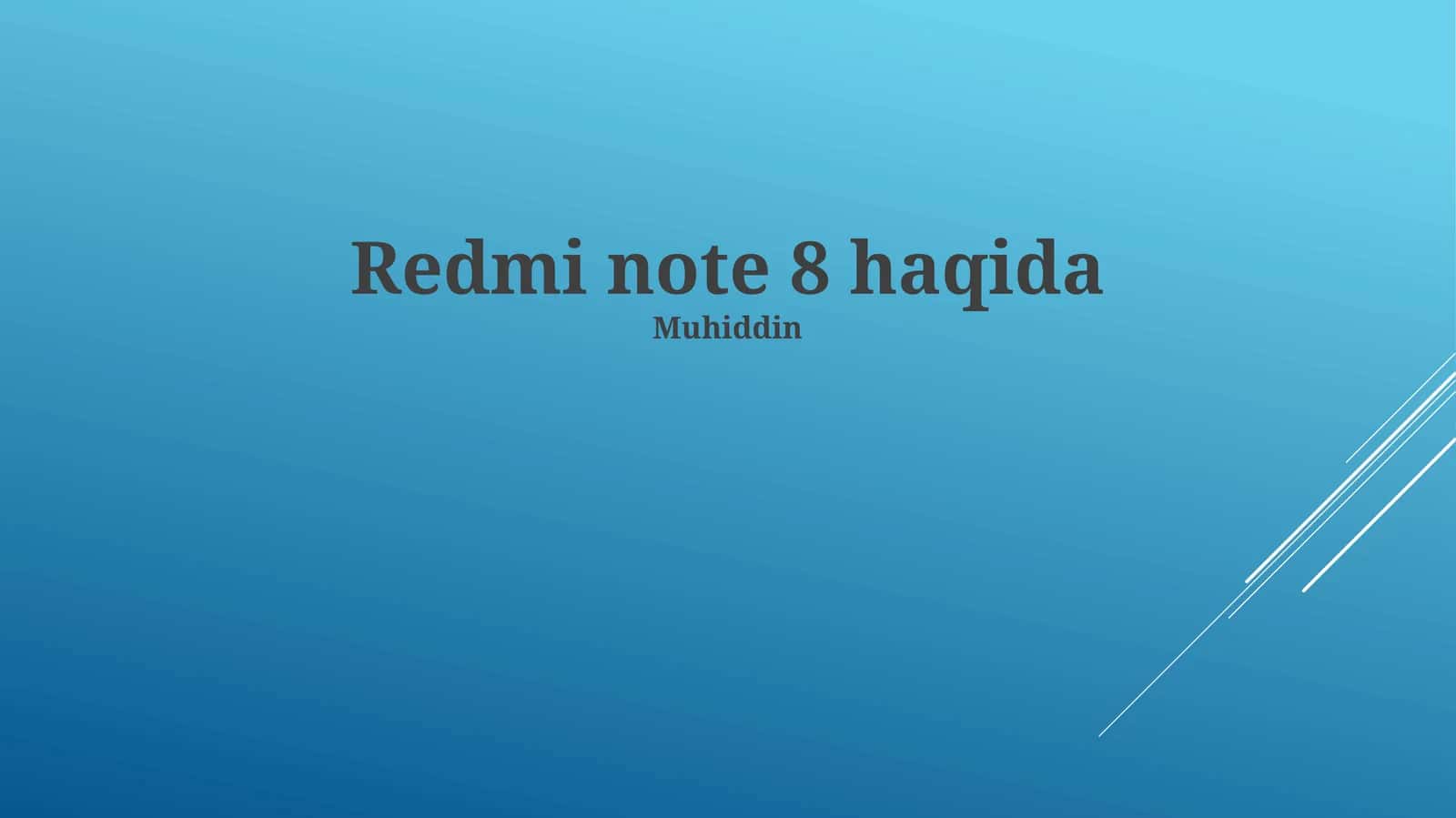 Redmi Note 8