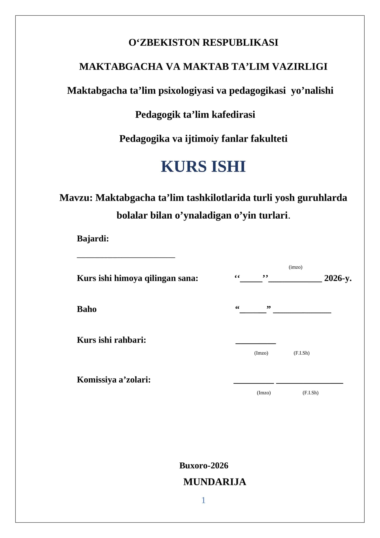 KURS ISHI