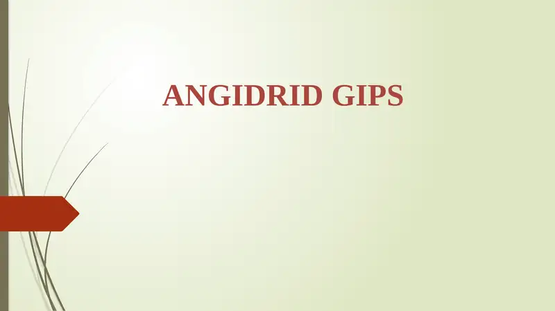 Angidrid gips